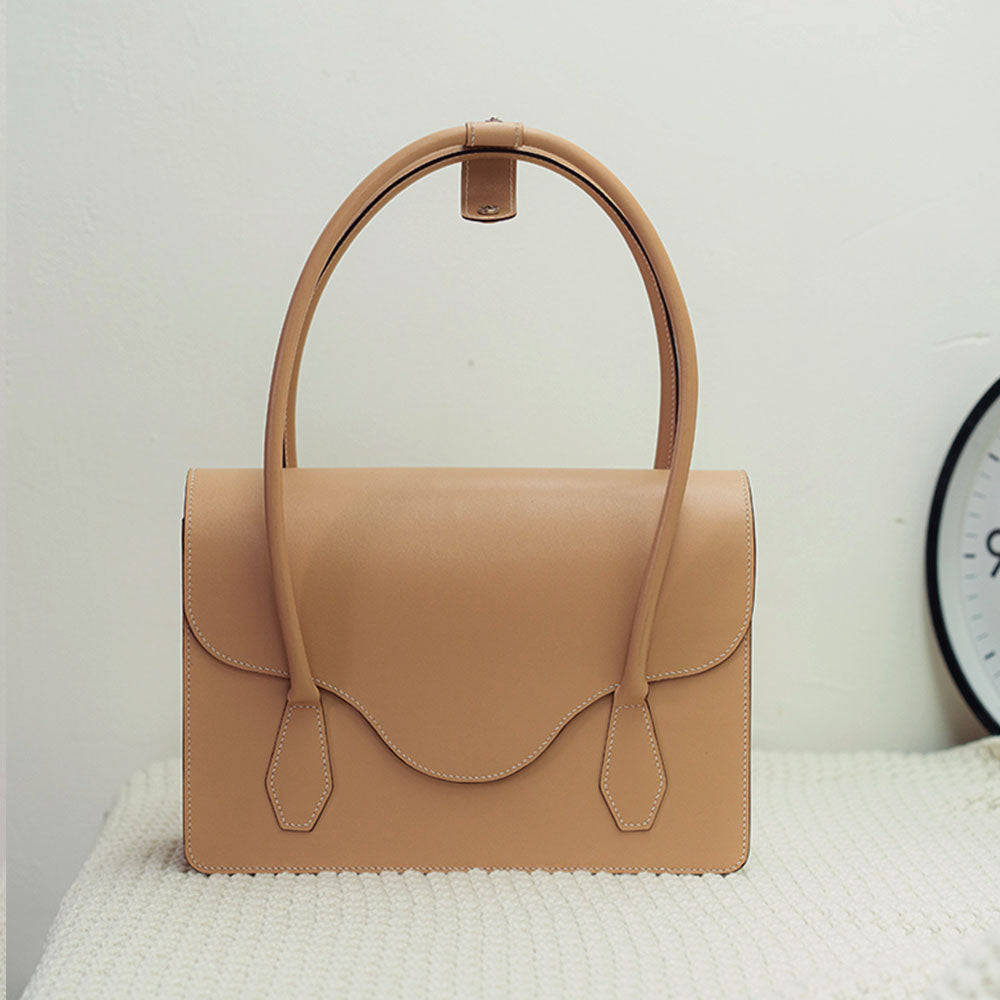 Kraft Leather Bag Pattern - Accordion Shaped Shoulder Bag - DWIPDFZS123