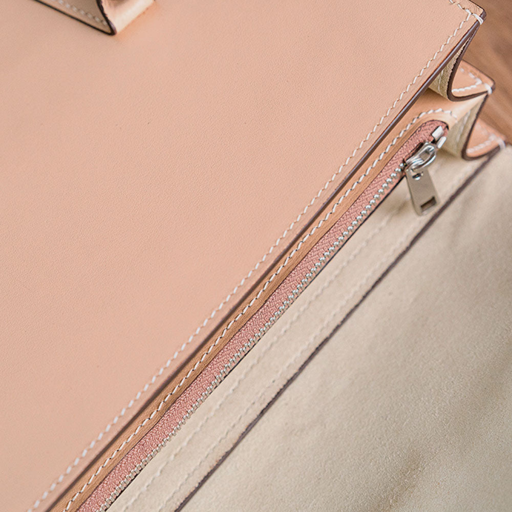 Kraft Leather Bag Pattern - Accordion Shaped Shoulder Bag - DWIPDFZS123