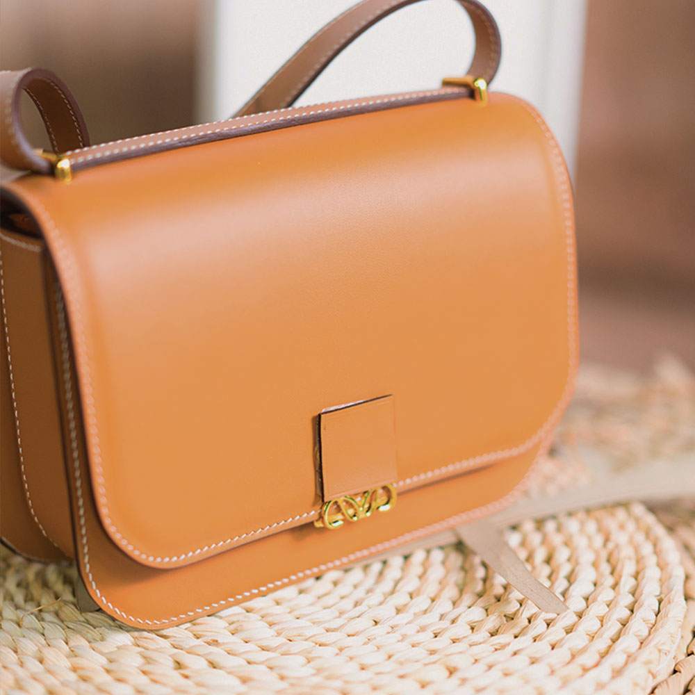 Kraft Leather Bag Pattern - Compact Structured Bag - DWIPDFZS065