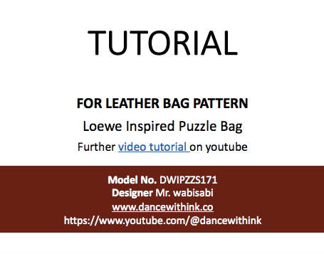 Kraft Pattern | Puzzle Bag | DWIPDFZS171