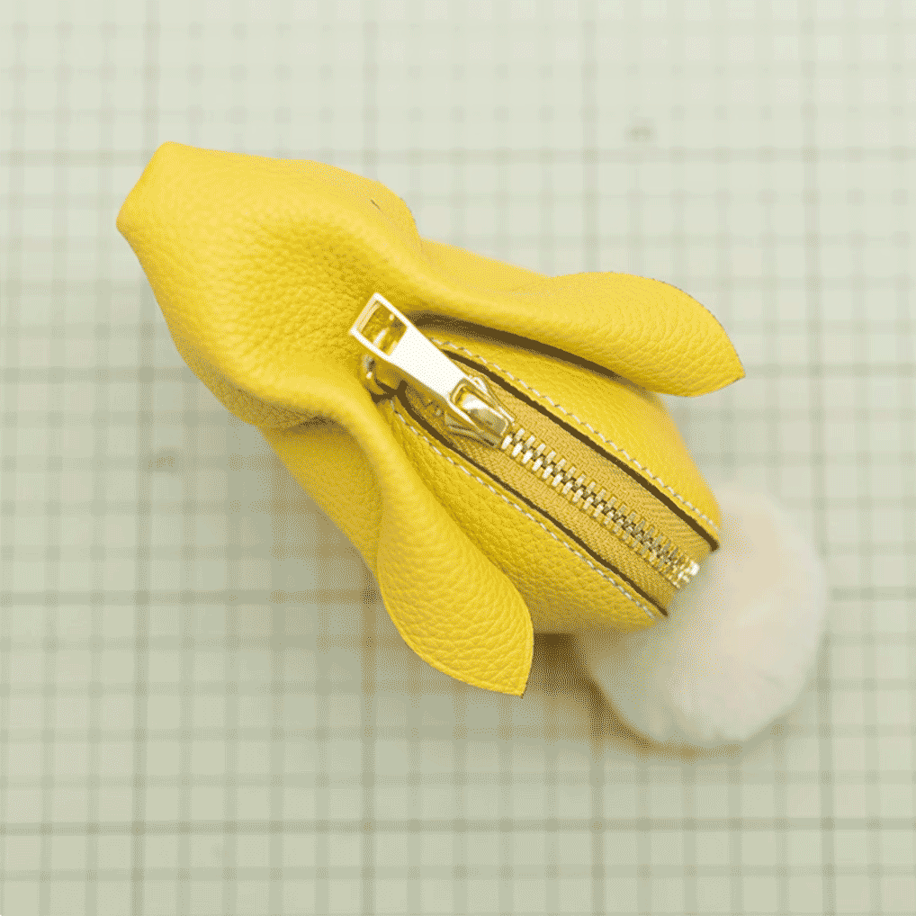 Kraft Leather Bunny Shaped Wallet Pattern | DWIPDFZS202