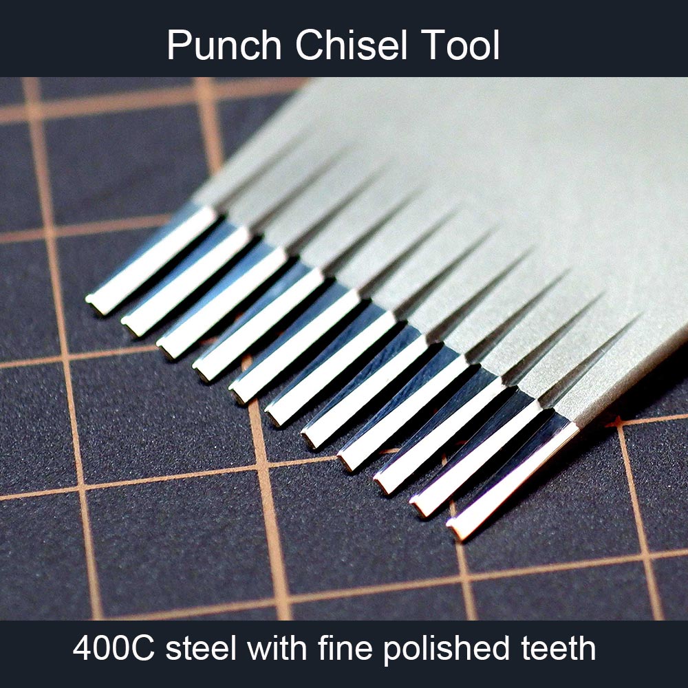 Leather Craft Hexagonal Shaped Pricking Irons | French Style Stitching Lacing Punch Chisel Tool | BEWAIS | FPT230625