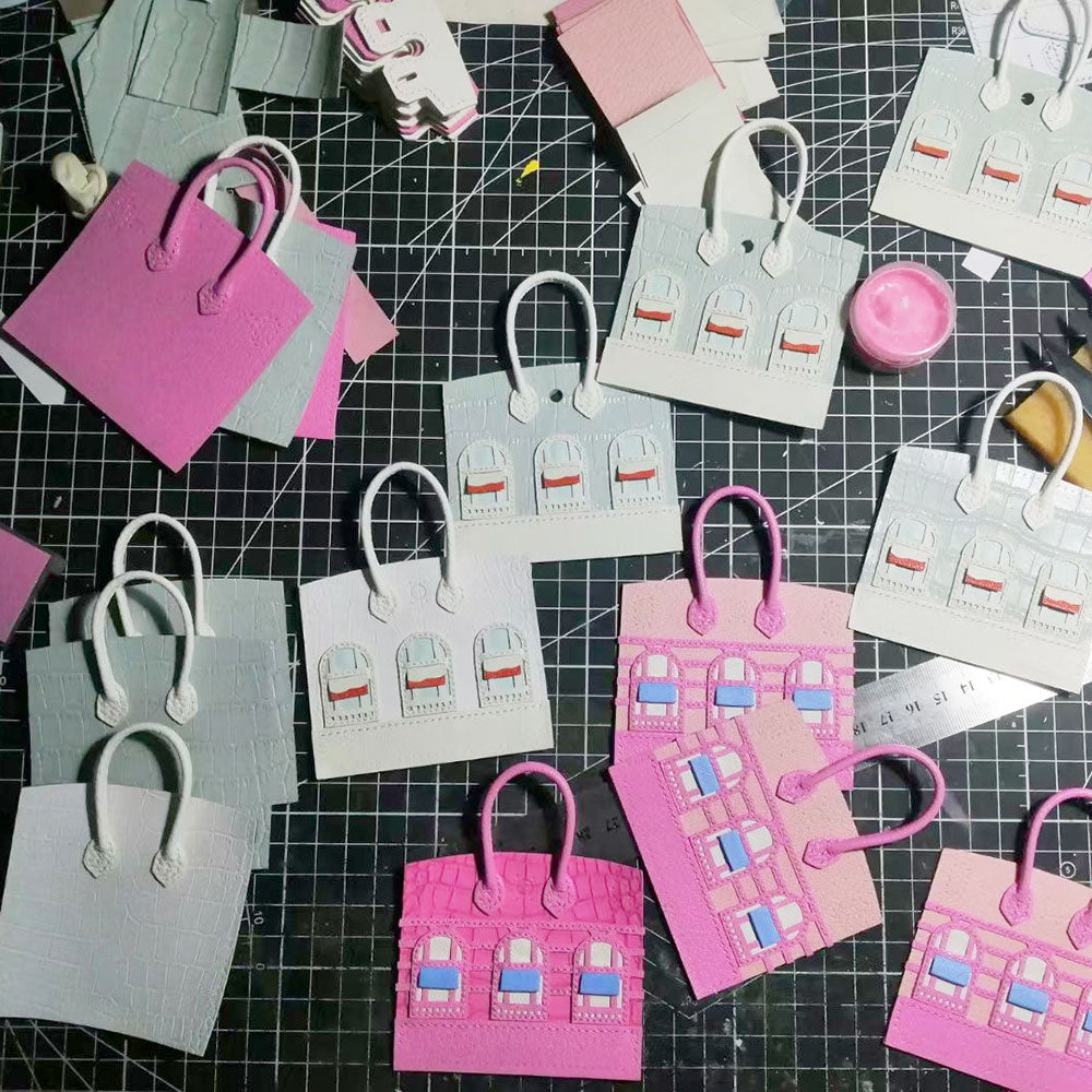 Picotion Lock Bag Charm DIY Kit - Designer Simply Tote Bag Charms White