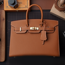 Load image into Gallery viewer, DIY Leather Bag Kit - Sellier Birkin 25 Inspired Bag - DWIBKZS131
