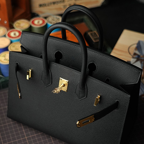 Birkin 25 leather handbag