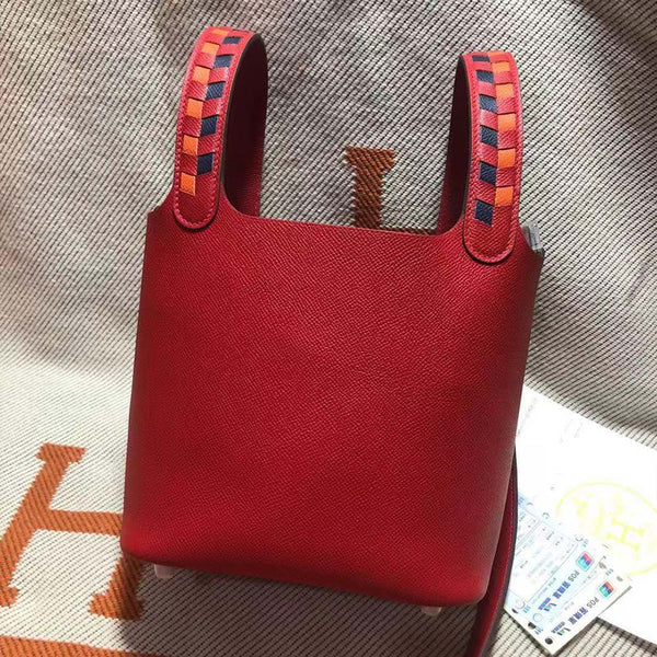 DIY Leather Bag Kit - Braided Handle Picotin Handbag-DWIPTBH230620