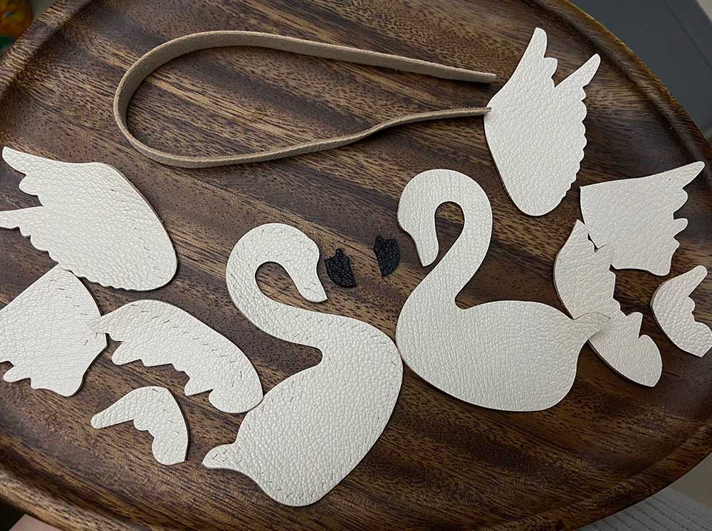 DIY Bag Charm Kit | Key Chain Kit | Swan Shaped | DWI2101
