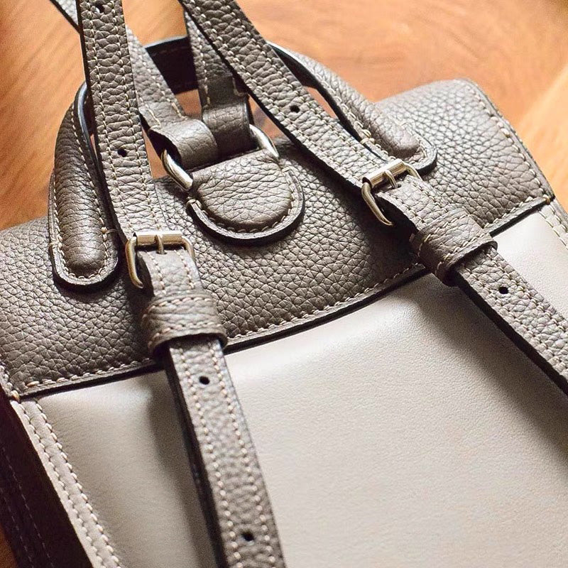 Kraft Leather Bag Pattern | Leather Backpack Bag | DWIPDFZS036