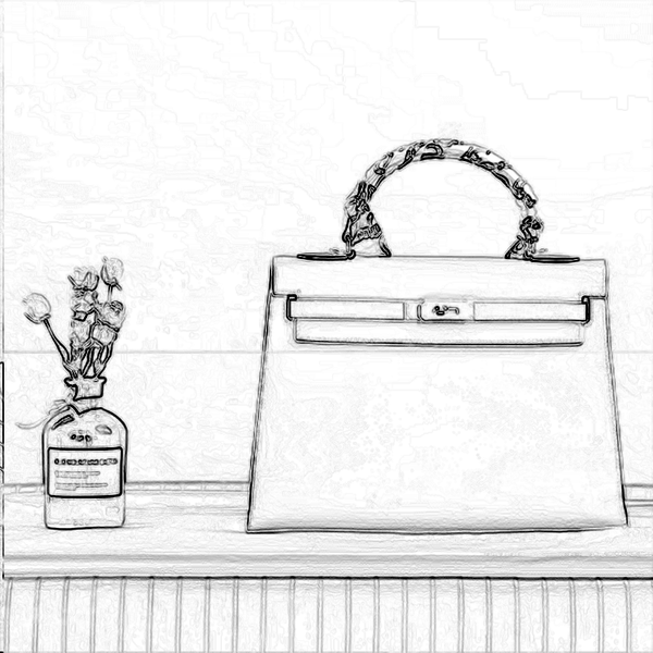 Kraft Leather Bag Pattern -  Sellier Kelly Inspired Bag - DWIPDFZS062