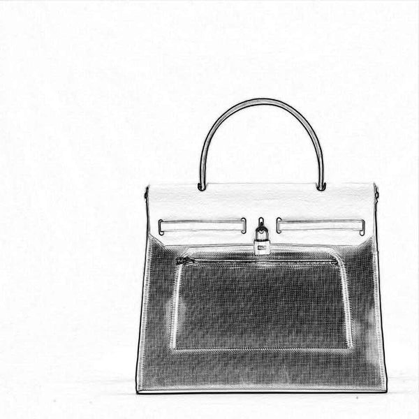 Bag Hardware Set - Herbag Inspired Leather Bag - DWIPDFZS072