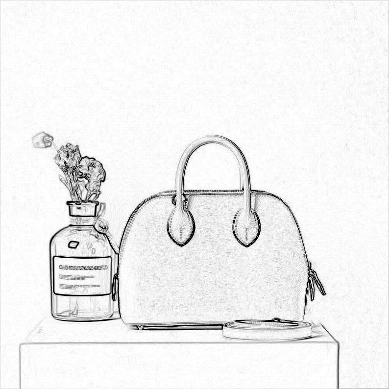 Kraft Leather Bag Pattern - Bolide Bag Inspired Template - DWIPDFZS090