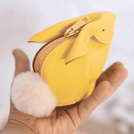 Kraft Leather Bunny Shaped Wallet Pattern | DWIPDFZS202