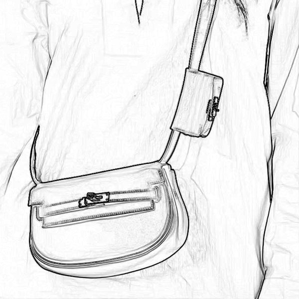 Bag Hardware Set - Kelly Moove Inspired Bag - DWIPDFZS225