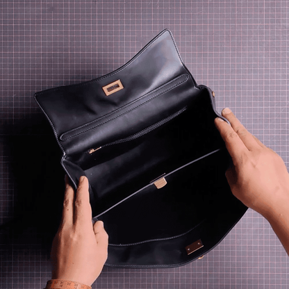 Kraft Leather Bag Pattern - Ridio - DWIPDFZSRODEO