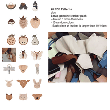 Load image into Gallery viewer, PDF Leather Girls Hair Accessories Pattern | DWIPDFZSH1
