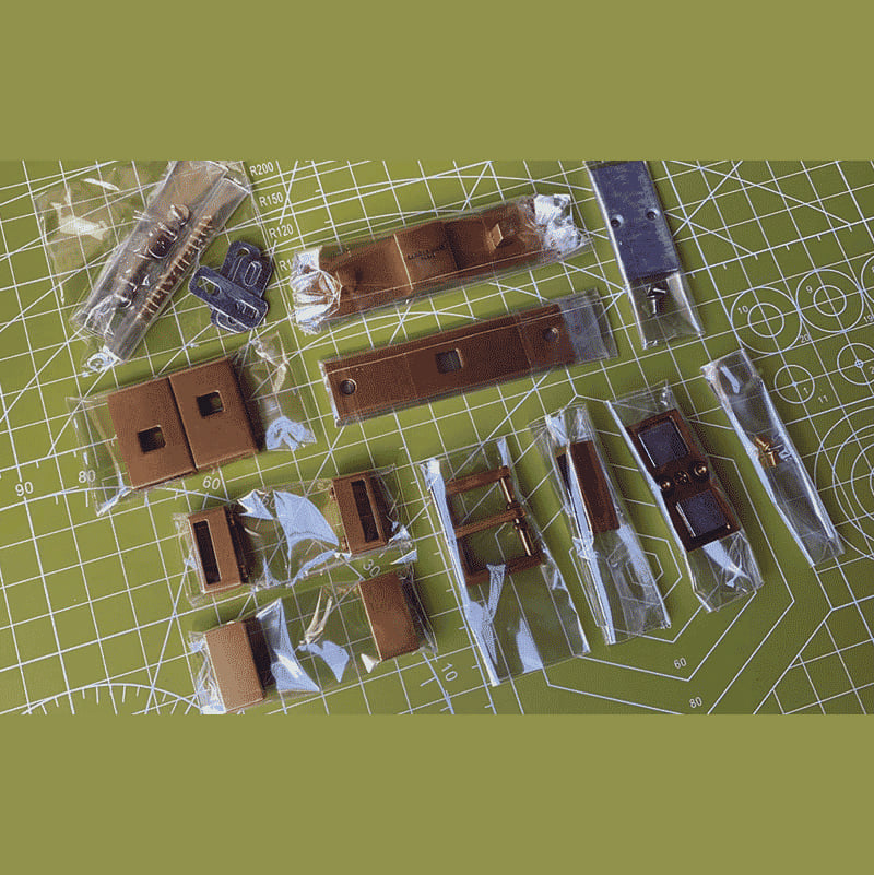 Bag Hardware Set - Manhaden Clutch - DWIPDFZS158