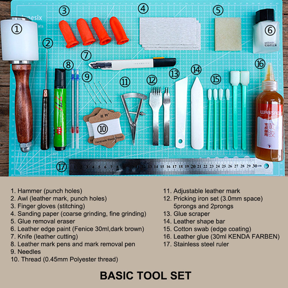 Leather Craft Basic Tool Set