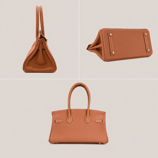 Kraft Leather Bag Template - Beki Shoulder 29