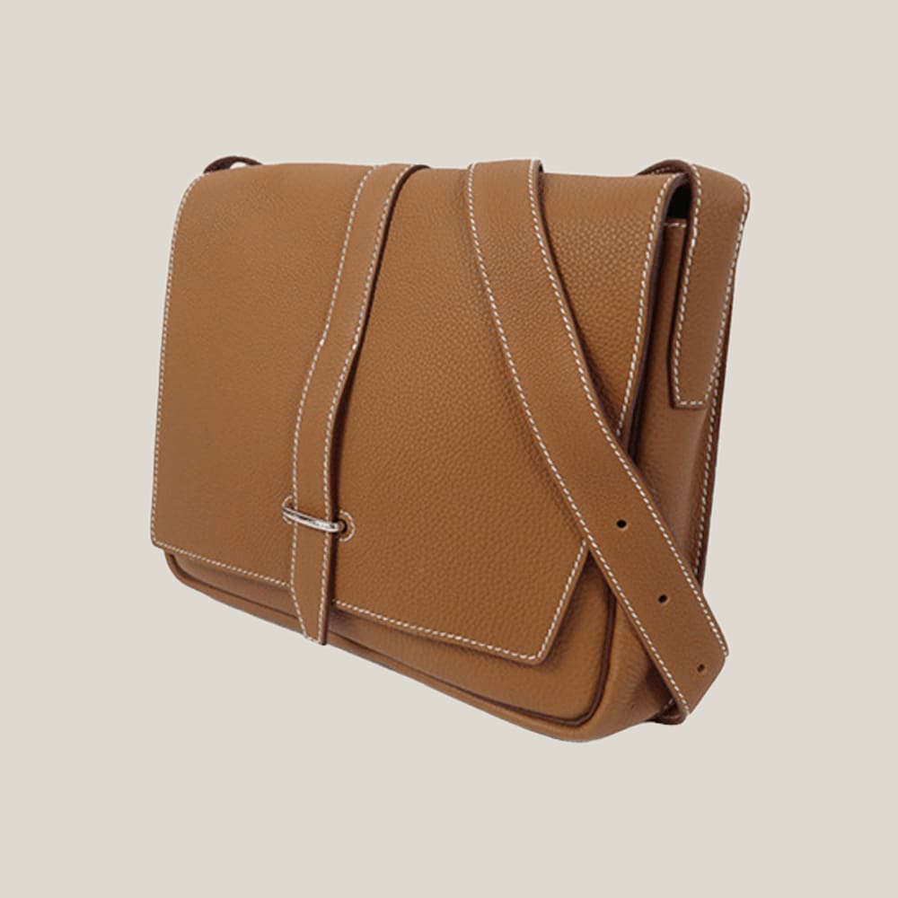 Kraft Leather Bag Template - Steve Messenger Bag