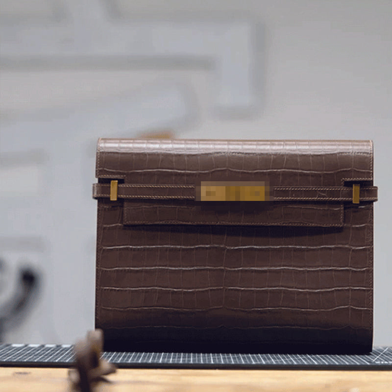 Kraft Leather Bag Pattern - Manhaden Clutch - DWIPDFZS158