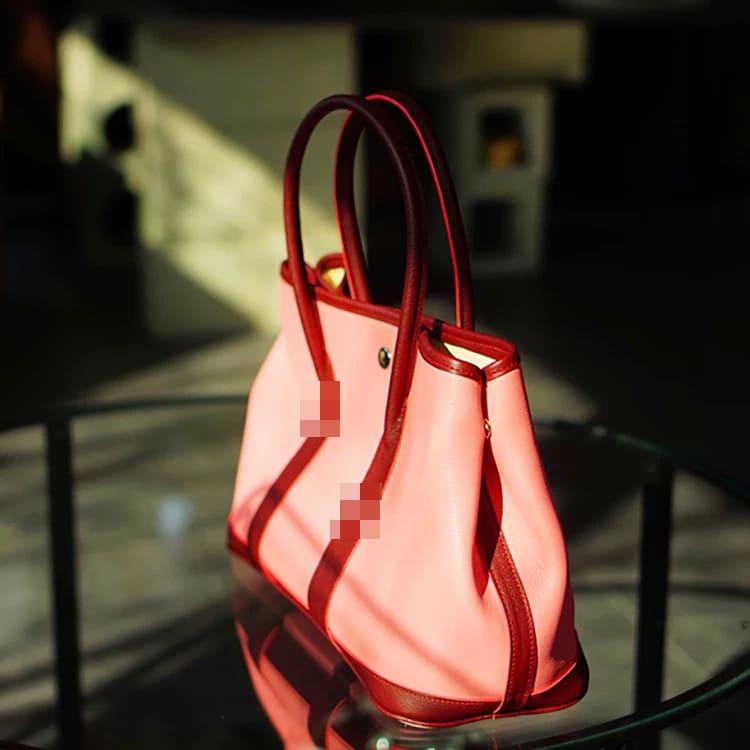Kraft Leather Bag Pattern -  Garden Party Bag - DWIPDFZS031