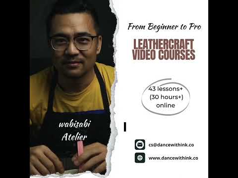 Systematic Leather Craft Course | From Beginner to Pro