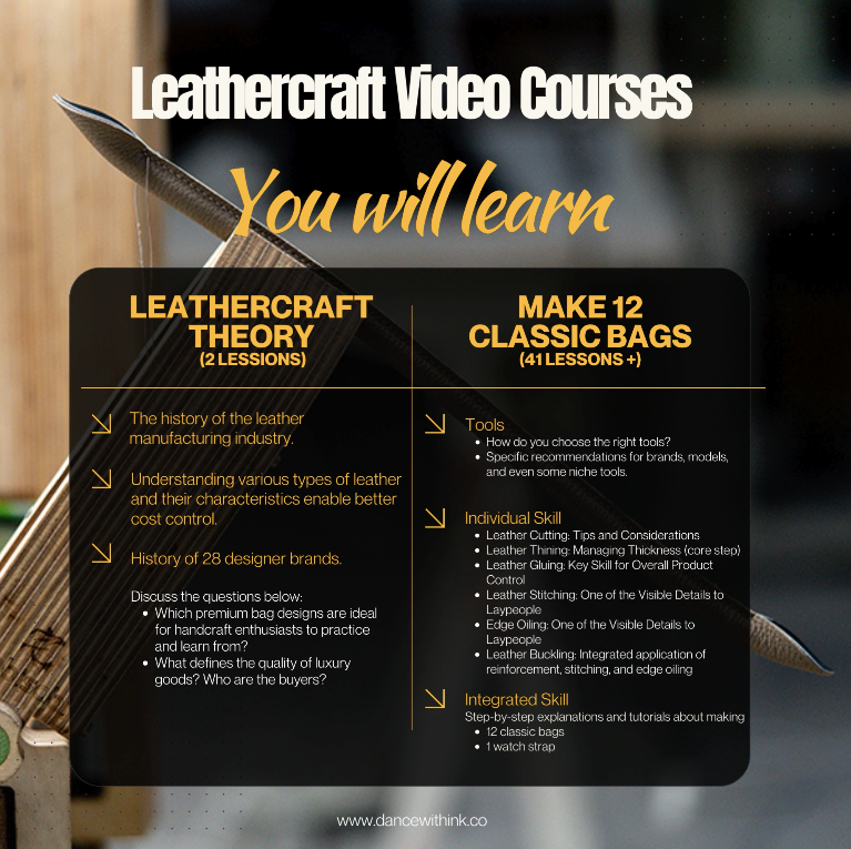 Systematic Leather Craft Course | From Beginner to Pro