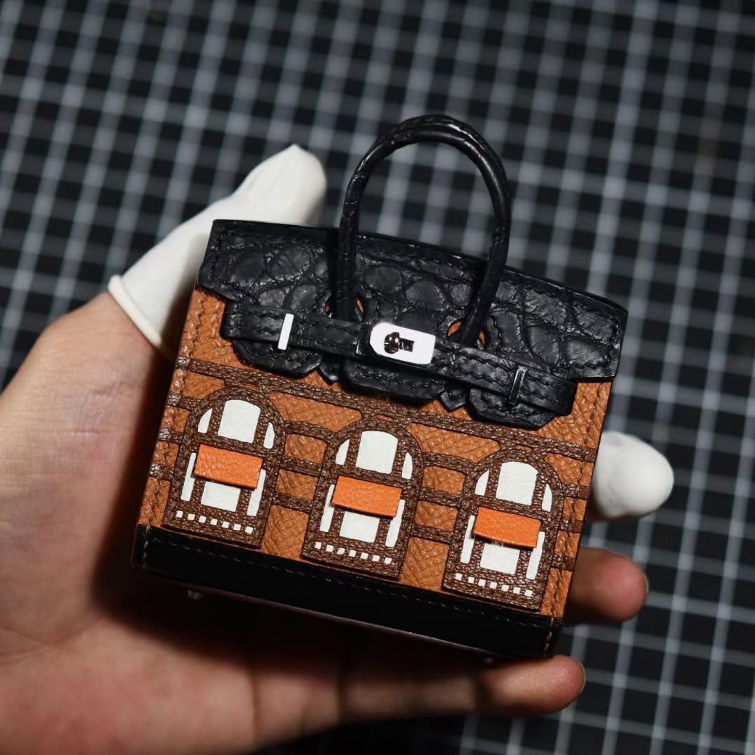 Cute DIY Leather Key Charms Kit DIY Leather Project Leather Womens Bag  Charms DIY Leather KeyRing Kit