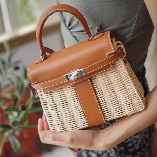 DIY Leather Bag Kit - Picnic Handbag-DWIPK2211